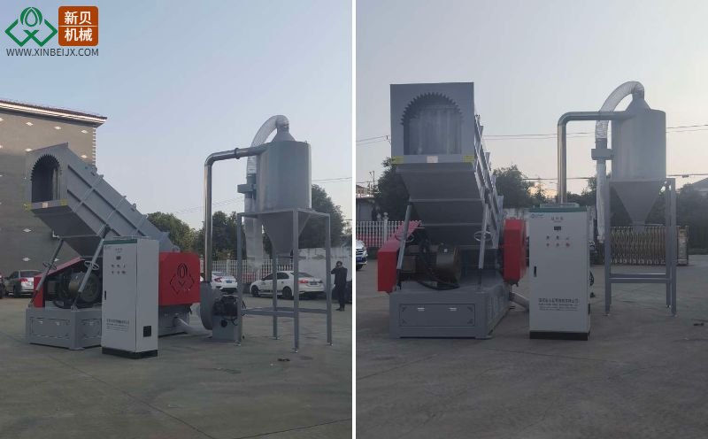 Multifunctional horizontal flat blade plastic crusher