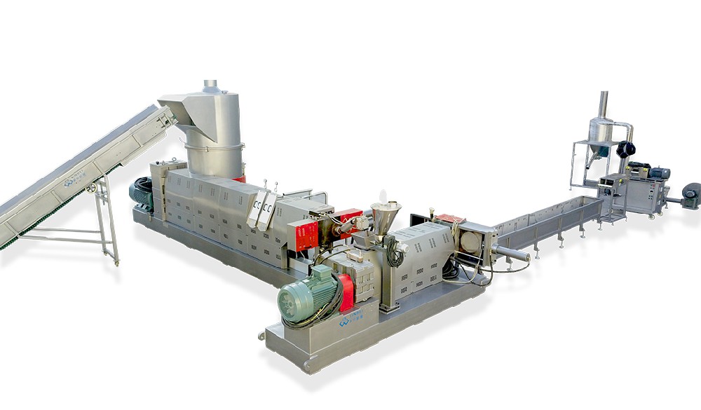 Plastic film granulation