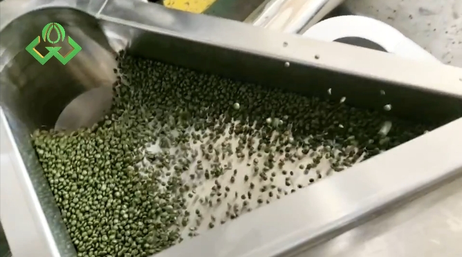 Plastic lawn yarn granulation