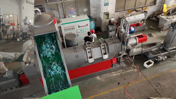 Plastic film granulation 2