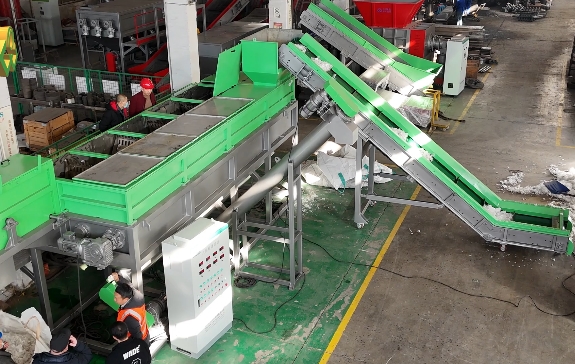 Plastic film cleaning