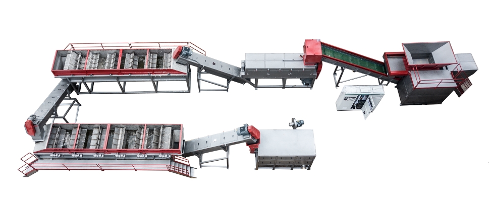 PE/PET plastic film recycling and cleaning