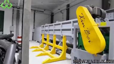 Video of customer testing the pipe shredder on site