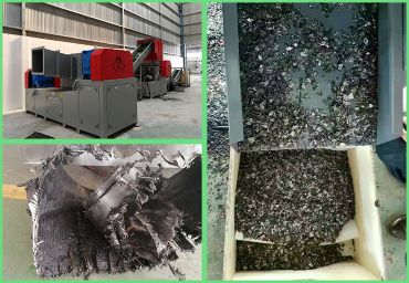 Anhui steel wire and steel belt pipe shredding, crushing and separation, shredding crusher case